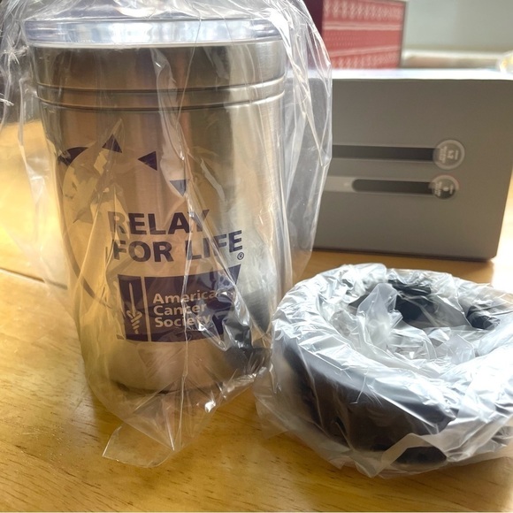 RELAY FOR LIFE - Leeds Ranger Copper Vacuum Tumbler-Can Insulator 12oz - Picture 5 of 9